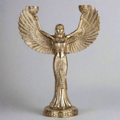 Handmade Brass Egyptian Phoenix Candelabra