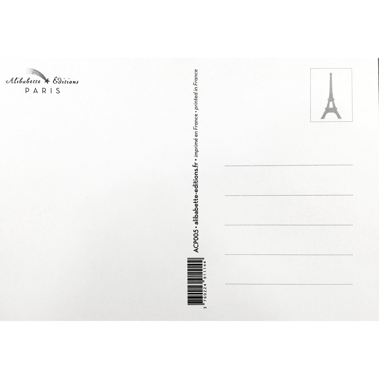 Eiffel Tower Postcard - Shooting Star