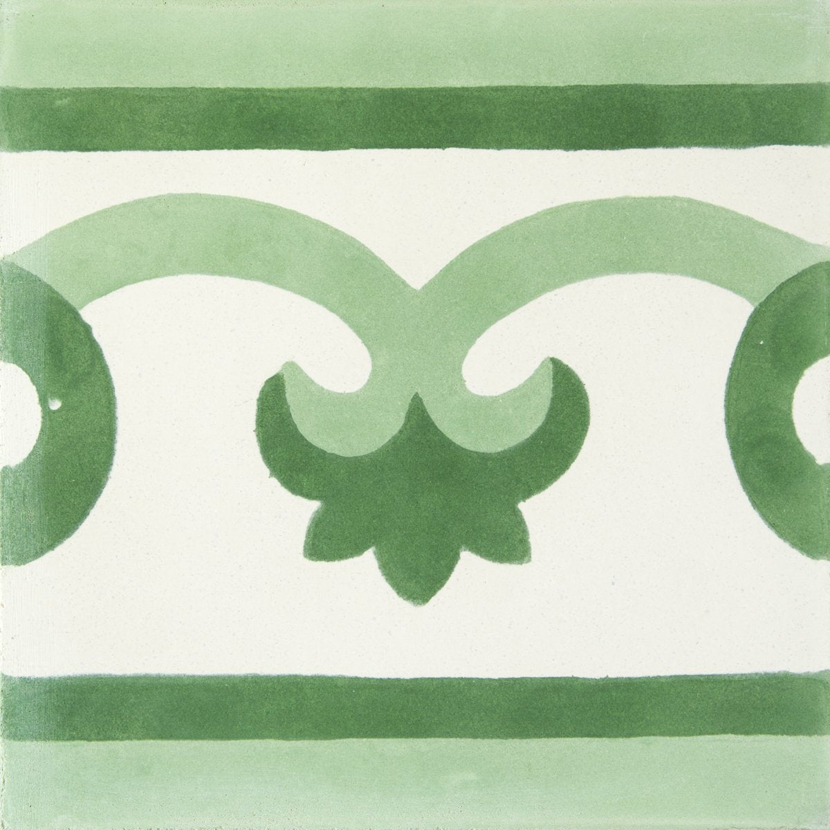 Green Palma Frise Carocim Tile (8" x 8") (pack of 12)