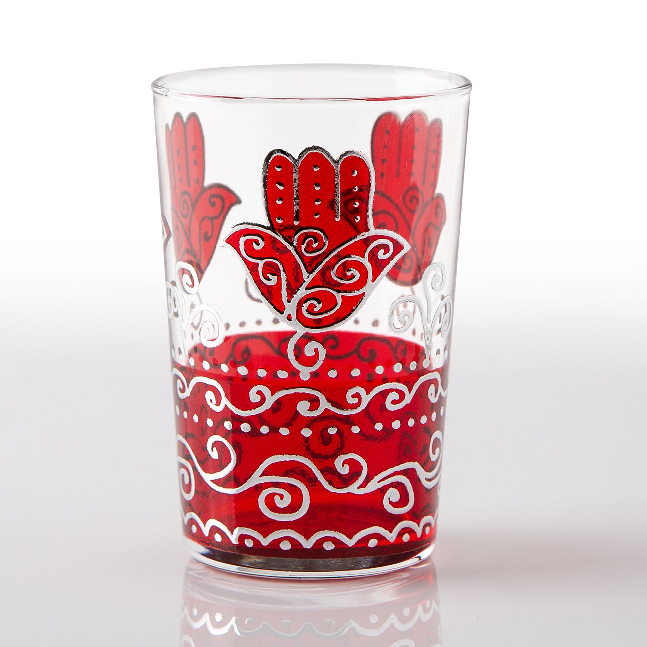 Red Sahara Moroccan Tea Glass