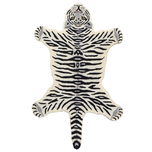 Snow Tiger Animal Rug (Large)